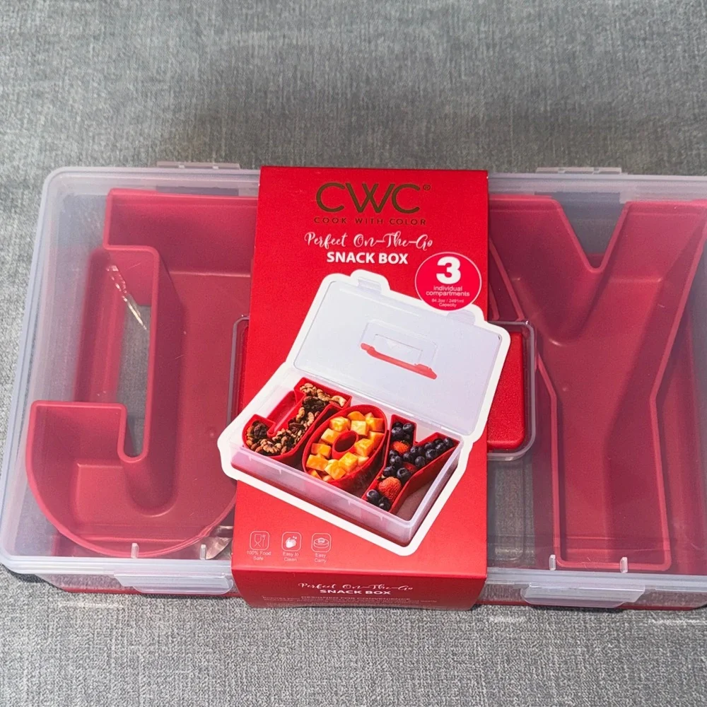 CWC Christmas JOY Red Snack Box - Picture 1 of 2